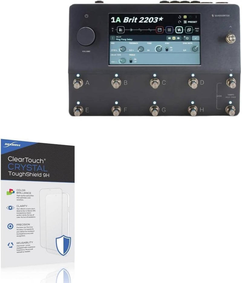 BoxWave Screen Protector Compatible with Neural DSP Quad Cortex - ClearTouch Crystal ToughShield 9H (2-Pack), Clear 9H Tough Flexible Film Screen Protector - Image 1